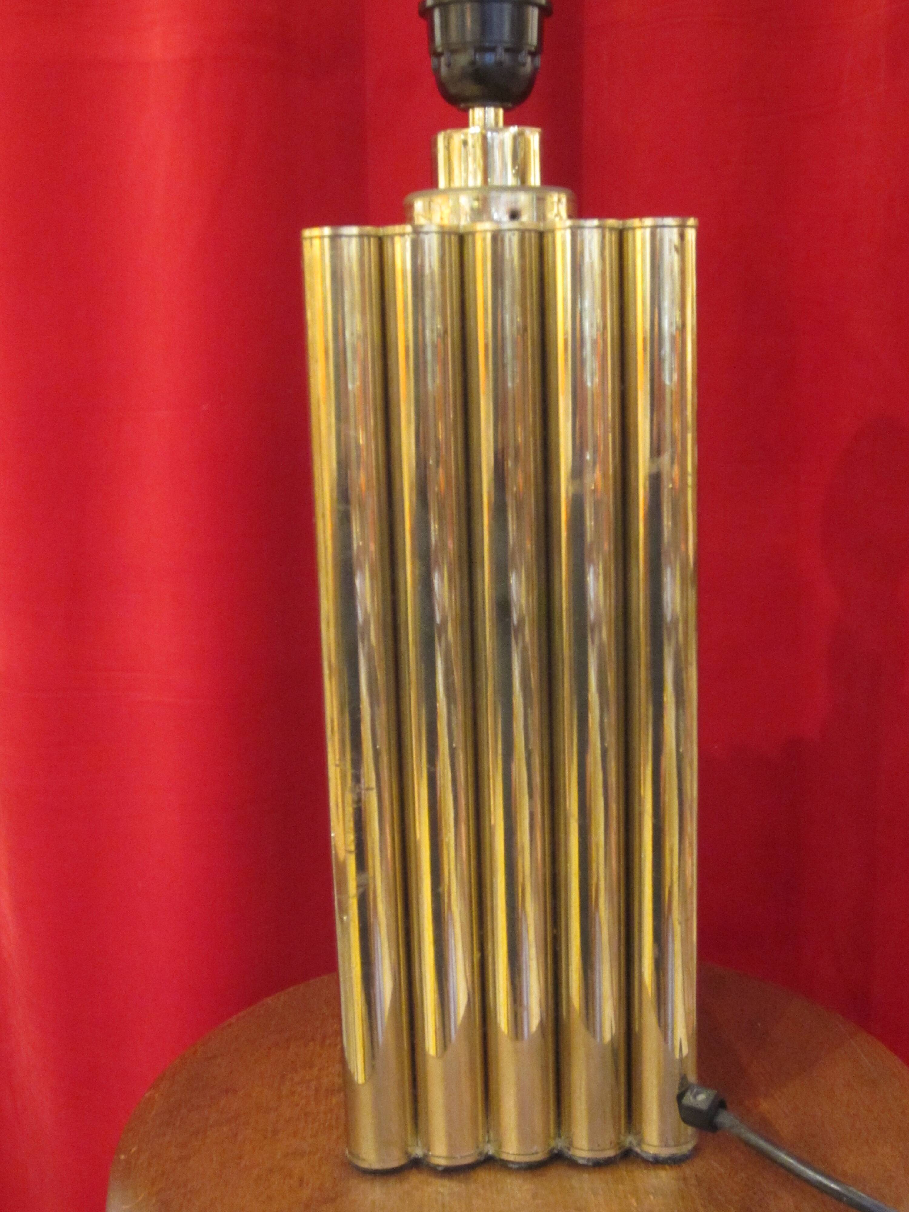 Lampe italienne années 70 en laiton
