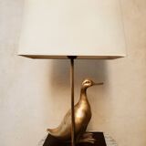 Lamp with brass duck
