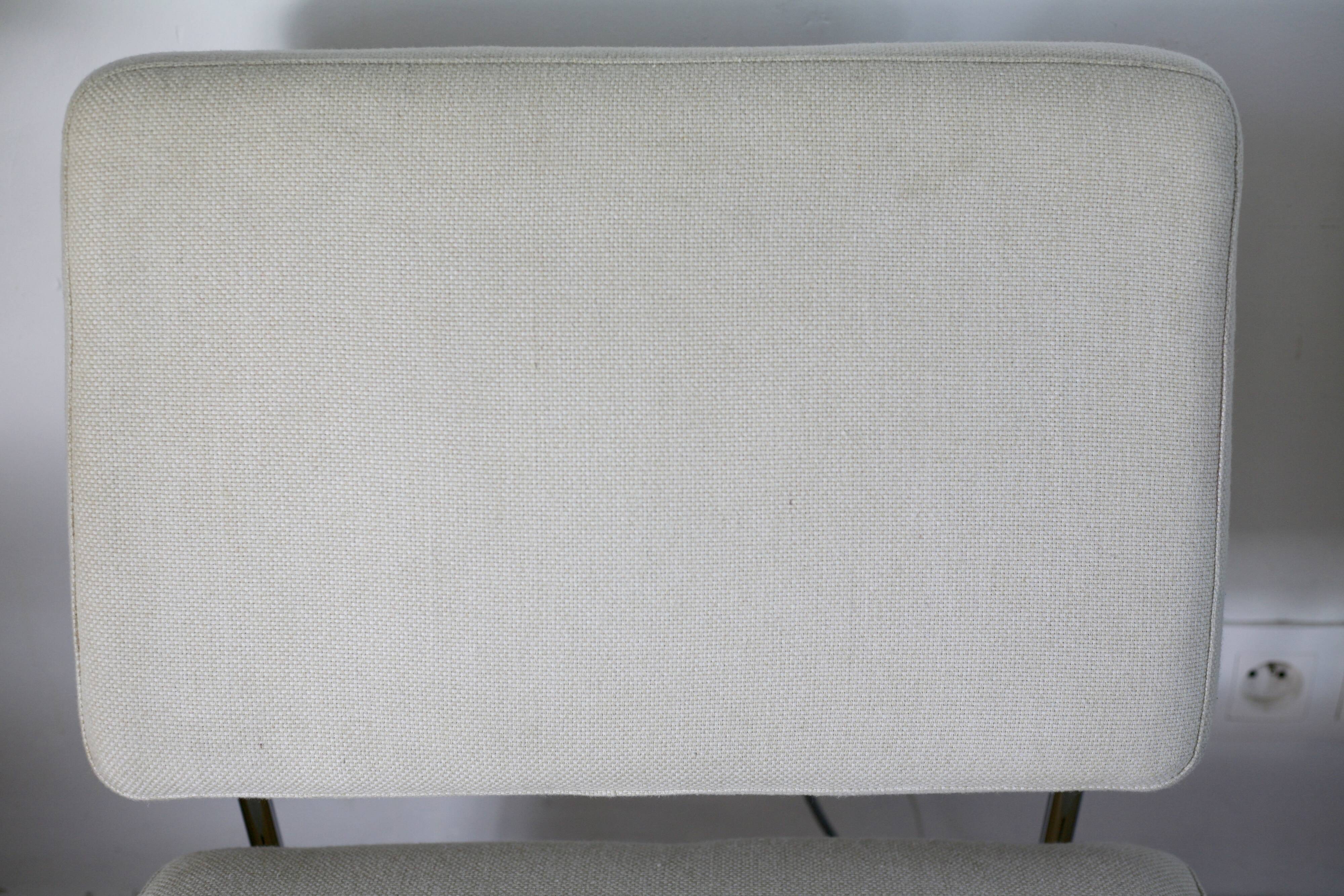 Pair of 60s heaters, steel and wool, France