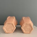 Pair of Art Deco Orchies Moulin des Loups vases circa 1930