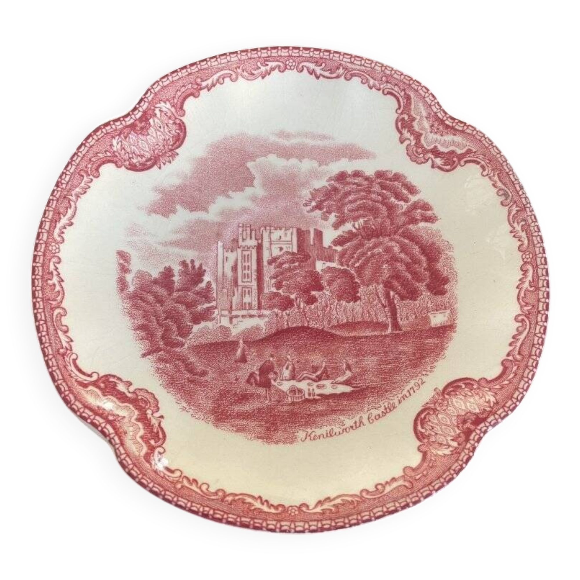 Johnson Bros pink saucer