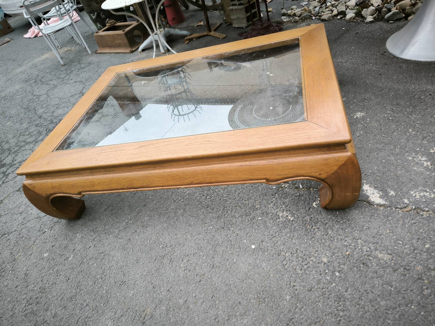 Teak coffee table, 1980