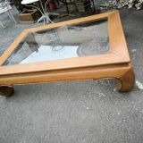 Large coffee table called Opium 1980 in teak
