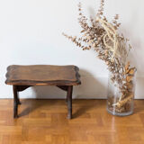 Walking stool feet in solid oak