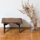 Walking stool feet in solid oak