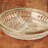 Ancien plat en verre