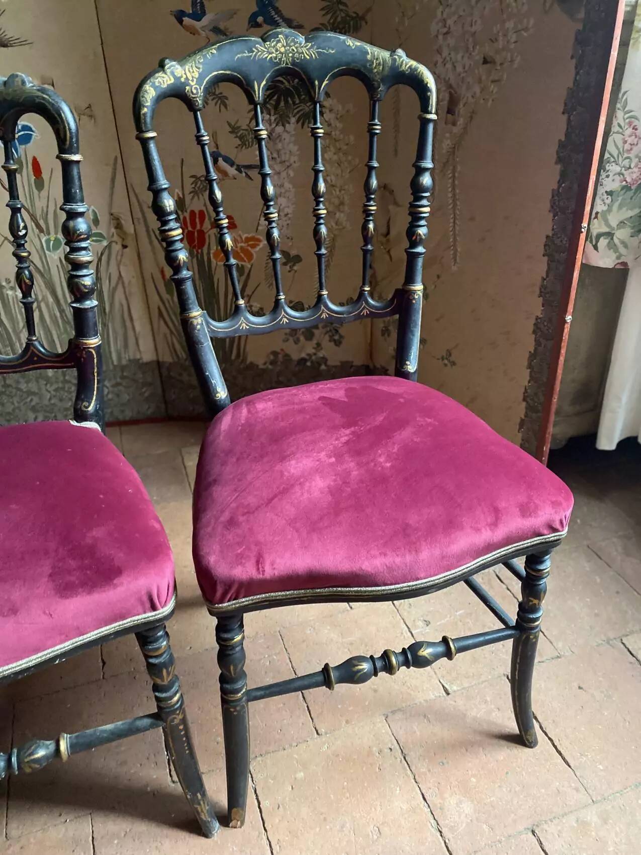 Chaise époque Napoléon III, restaurée