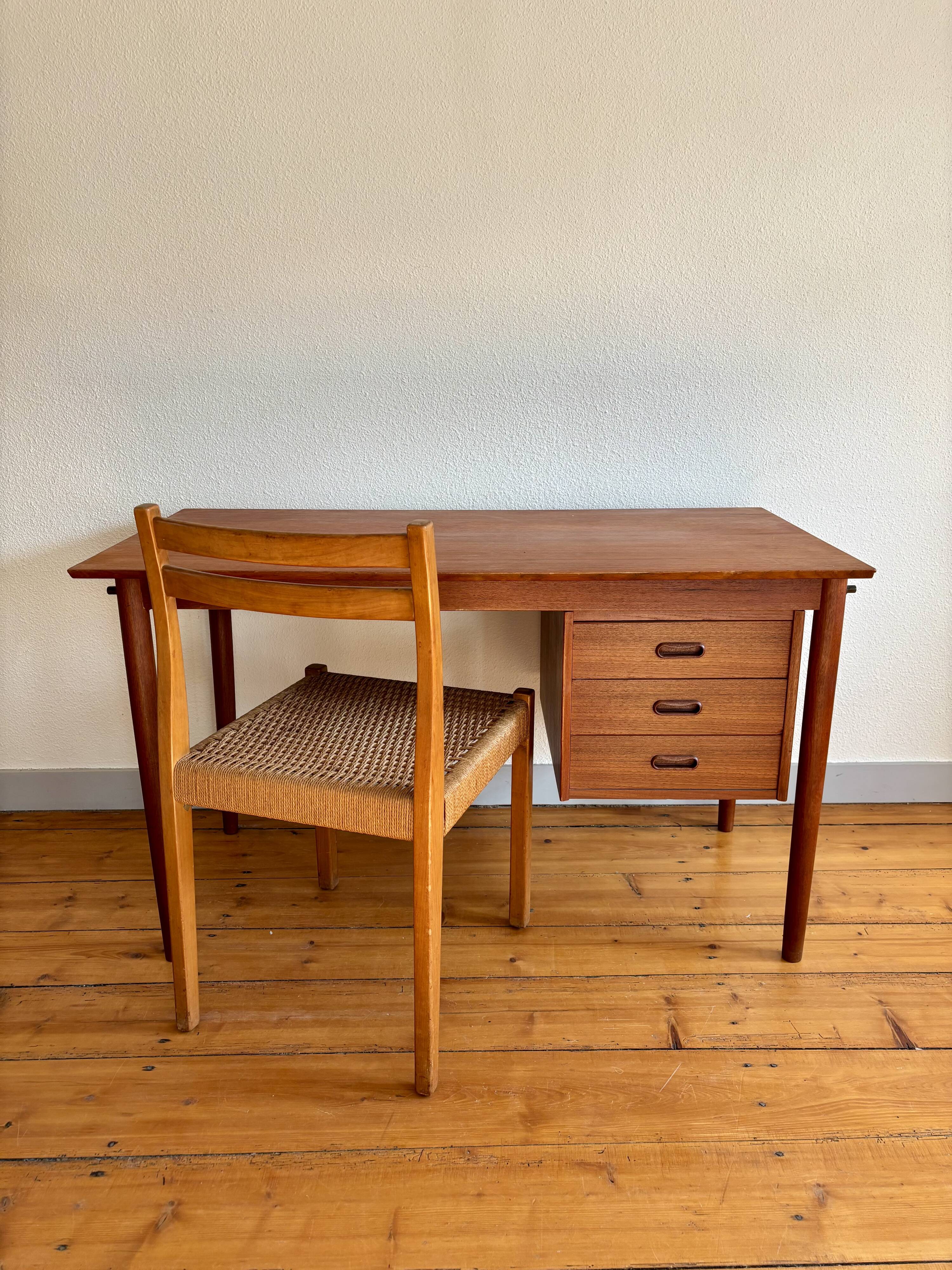 Teak desk by Arne Vodder, 1960 vintage.
