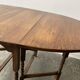 Antique Oak Drop Leaf Gate-leg Table with Barley Twist Legs