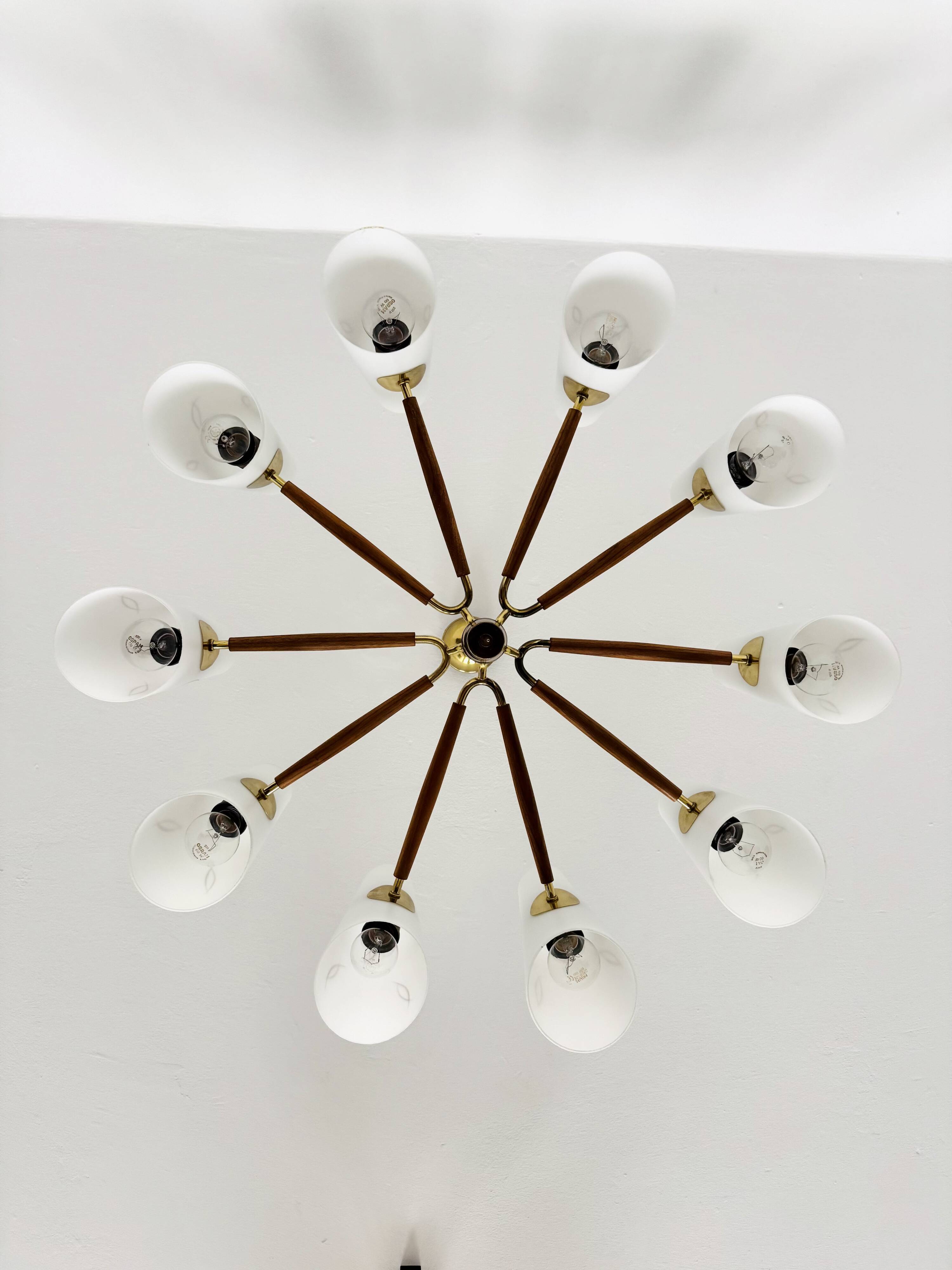 Lustre XL en laiton de Rupert Nikoll