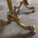 Psyche mirror in vintage gilded bronze