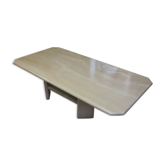 Travertine coffee table