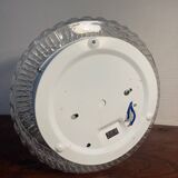 Ceiling light in bubbled chiseled glass with porcelain socket