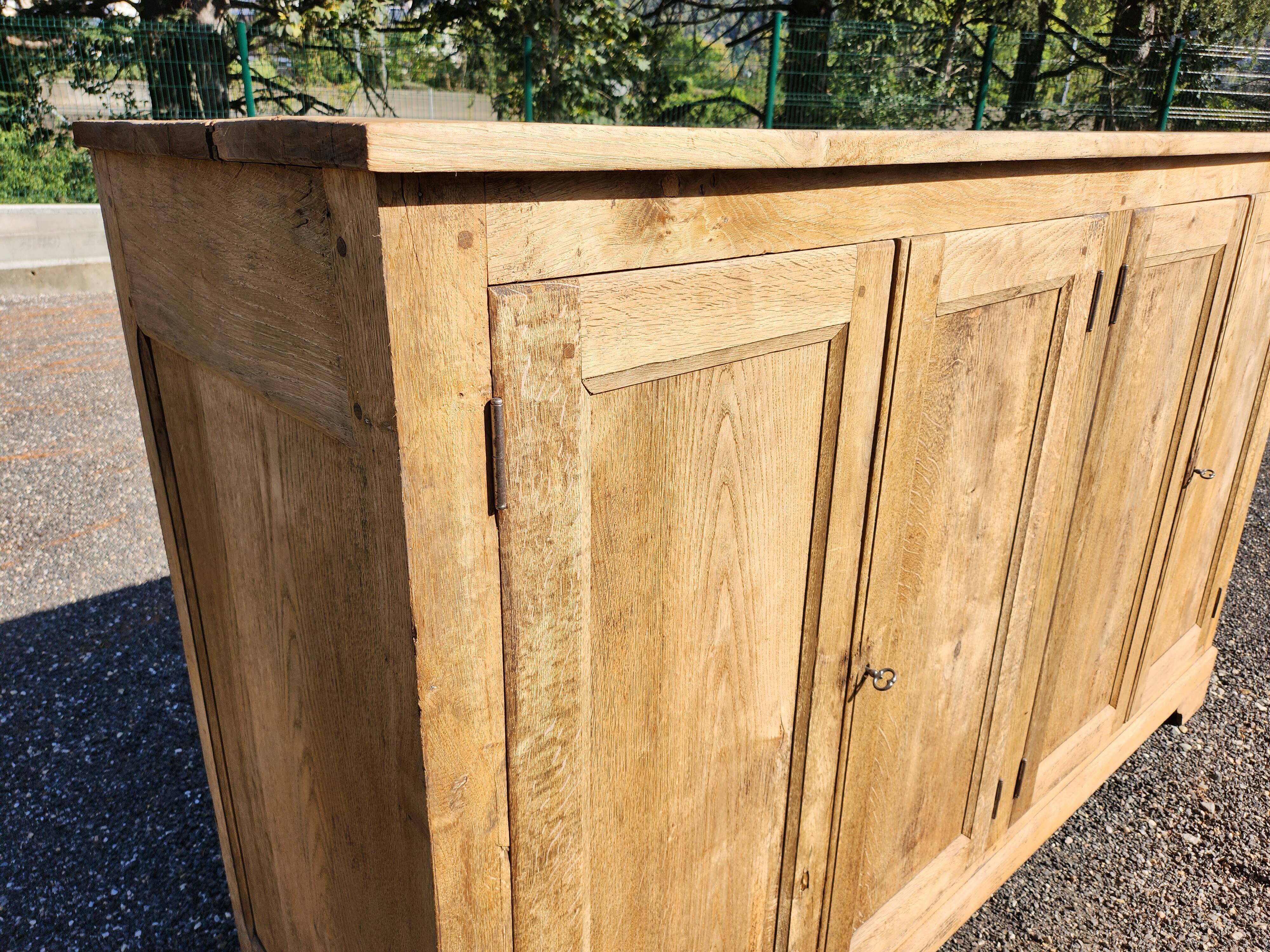 Old oak sideboard natural raw wood trade furniture