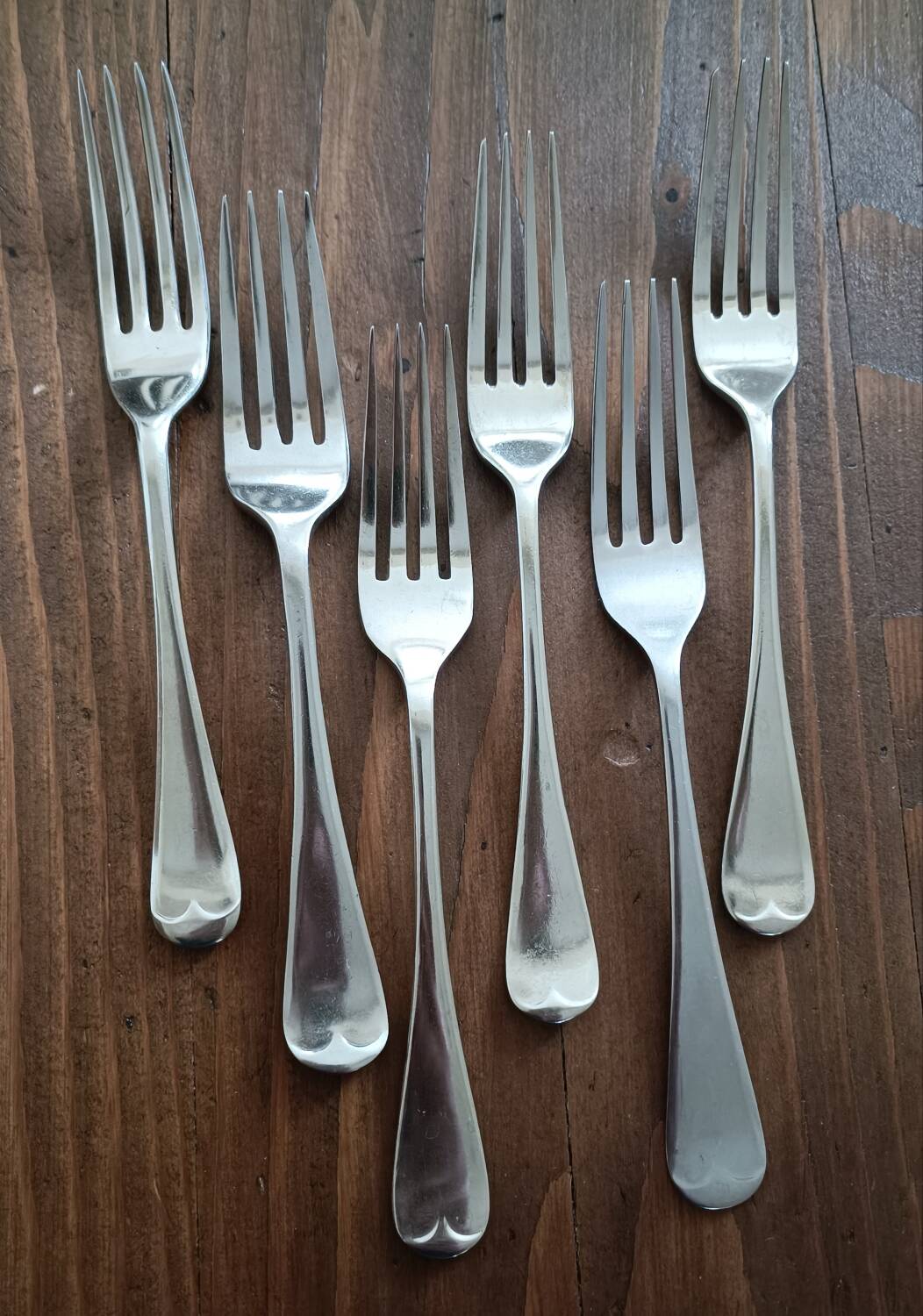 6 silver-plated forks