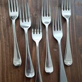 6 silver-plated forks