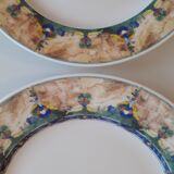 Set of 4 porcelain plates from SARREGUEMINES - PYROBLAN - Model FLORENCE