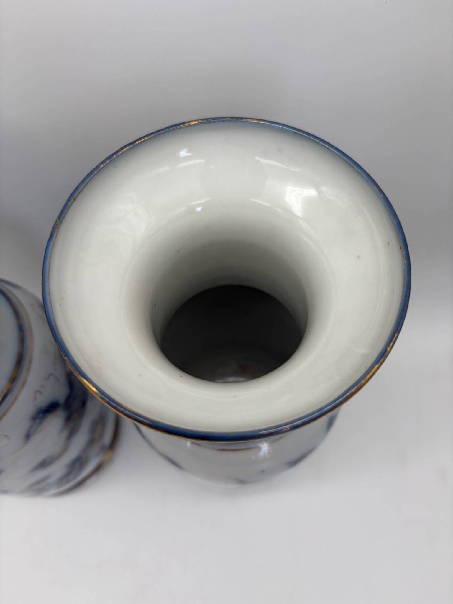 Pair of Bayeux porcelain baluster vases, 19th century