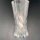 Large worked transparent glass vase