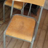 School chair / school chair 1960 with bars