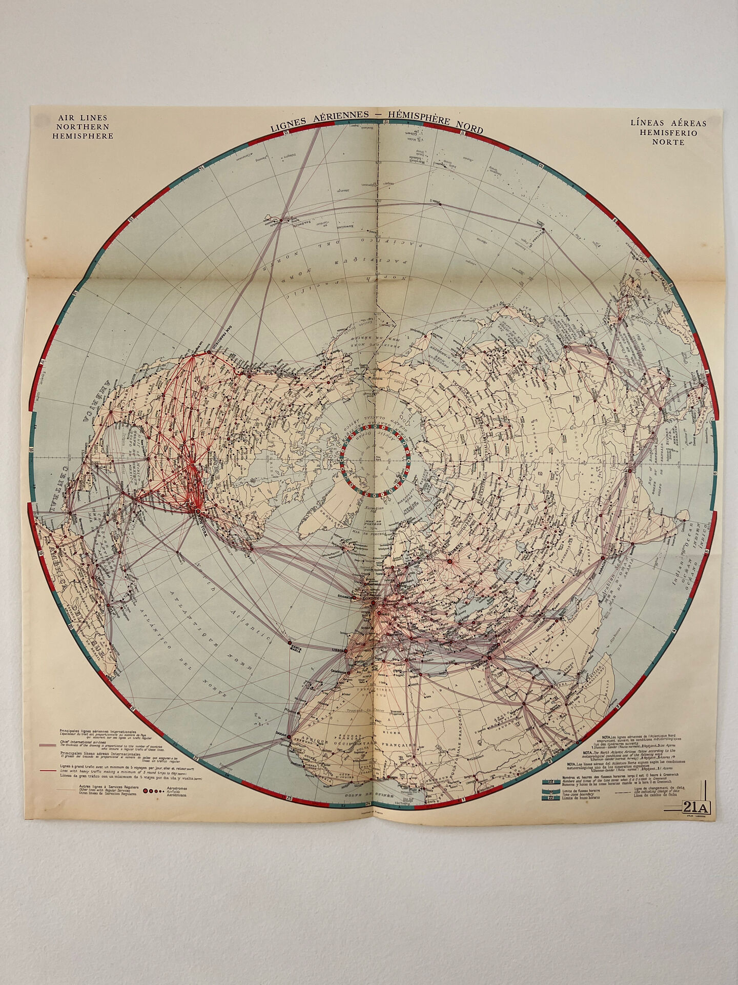 Airlines — Northern Hemisphere | Polar Projection