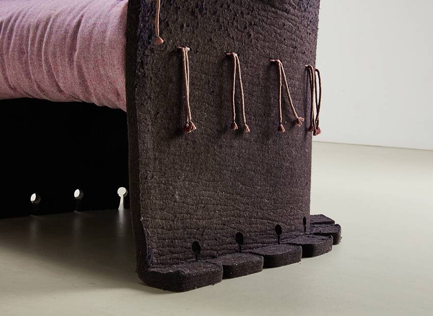 Gaetano Pesce I Feltri Lounge Chair for Cassina Italy 1987