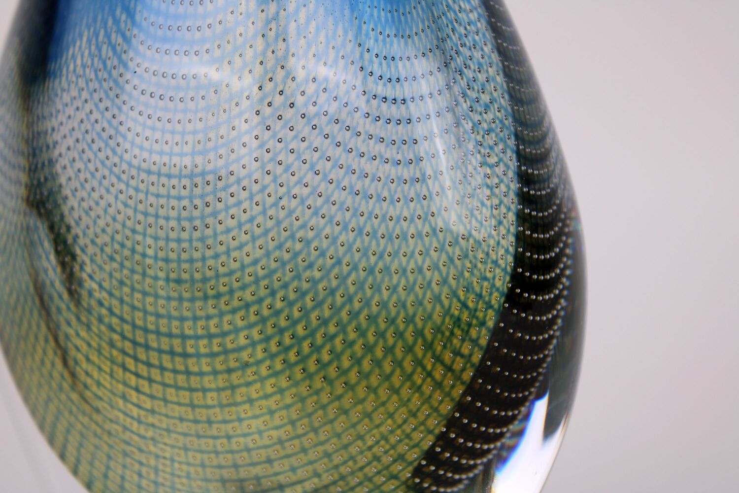 Glass vase Sven Palmquist Kraka made by Orrefors Sweden 1960s