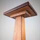 Art Deco pedestal column in wood with geometric marquetry, France, 1920s