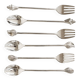 Silver-plated shell cutlery set