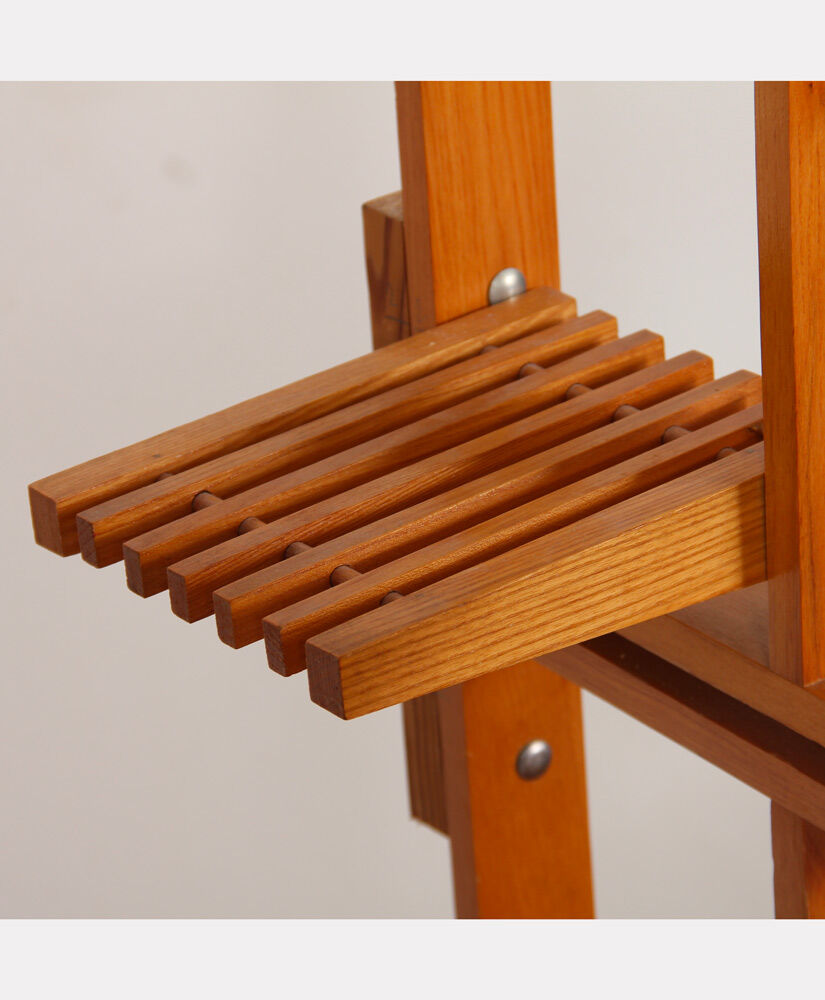 Vintage wooden plant holder, Czech manufacture, 1970
