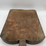 Old wooden cutting log board