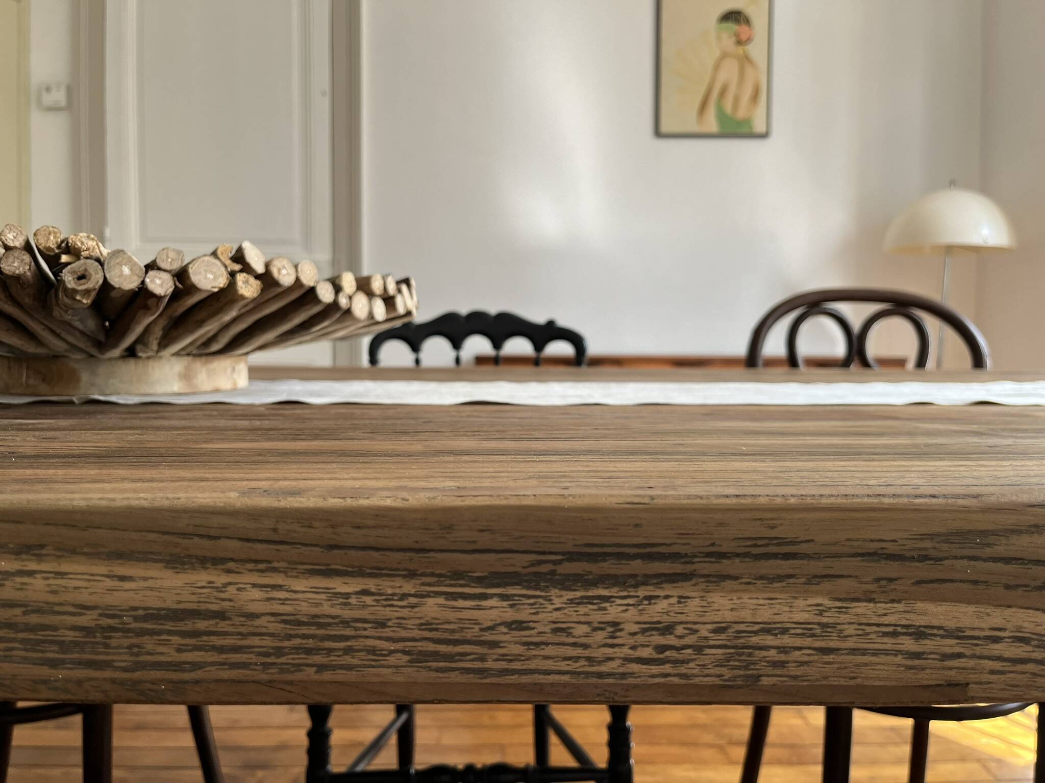 Monastery table Spirito in solid oak - length 280 cm