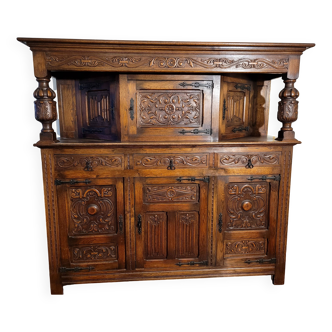 Renaissance carved wooden buffet