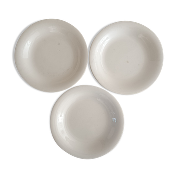 3 hollow plates Sarreguemines