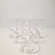 6 Daum crystal wine glasses, Orval model