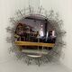 Huge round wrought iron wall mirror 1960’s