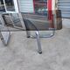 Table on top of glass and base in chromed metal around 1970 modular