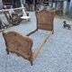 Lit style Louis XV en noyer (1 personne)