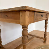 Renovated oak desk table