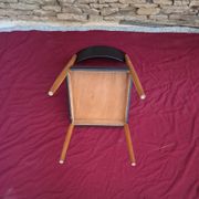 Scandinavian chair in beech and faux leather