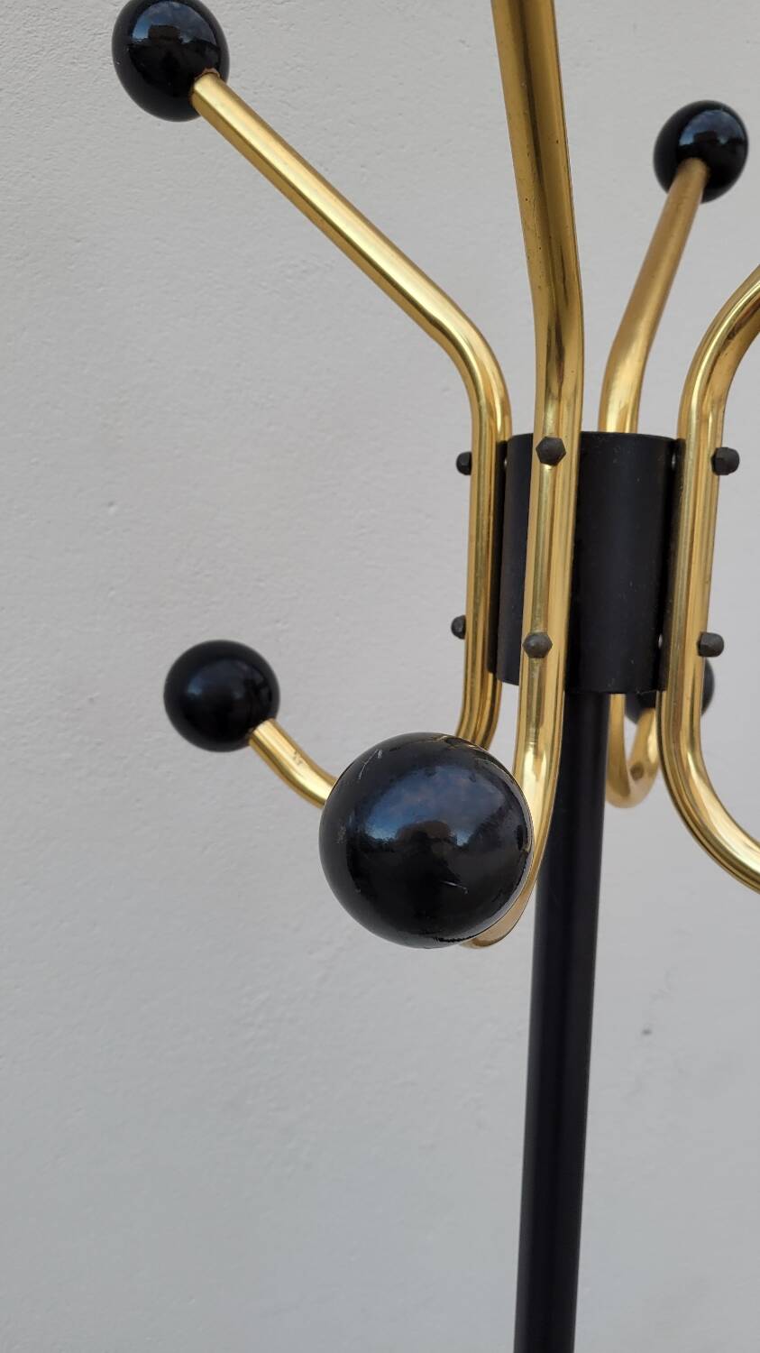 Vintage Parrot Coat Rack with balls 1950s design