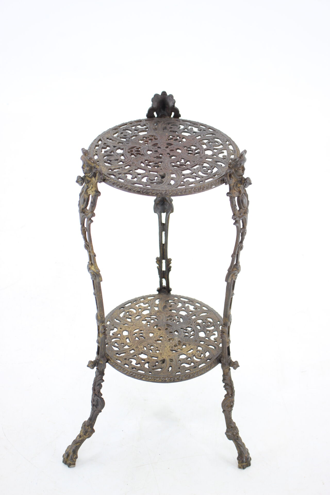 1950s Danish Iron Flower Stand or Side table