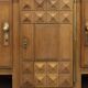 Solid oak enfilade, france 1940s