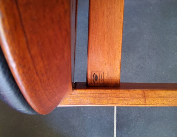 Chaises bois et cuir Niels Jorgen Haugesen String pour Tranekaer, Danemark