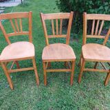 6 sanded bistro chairs