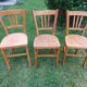 6 sanded bistro chairs