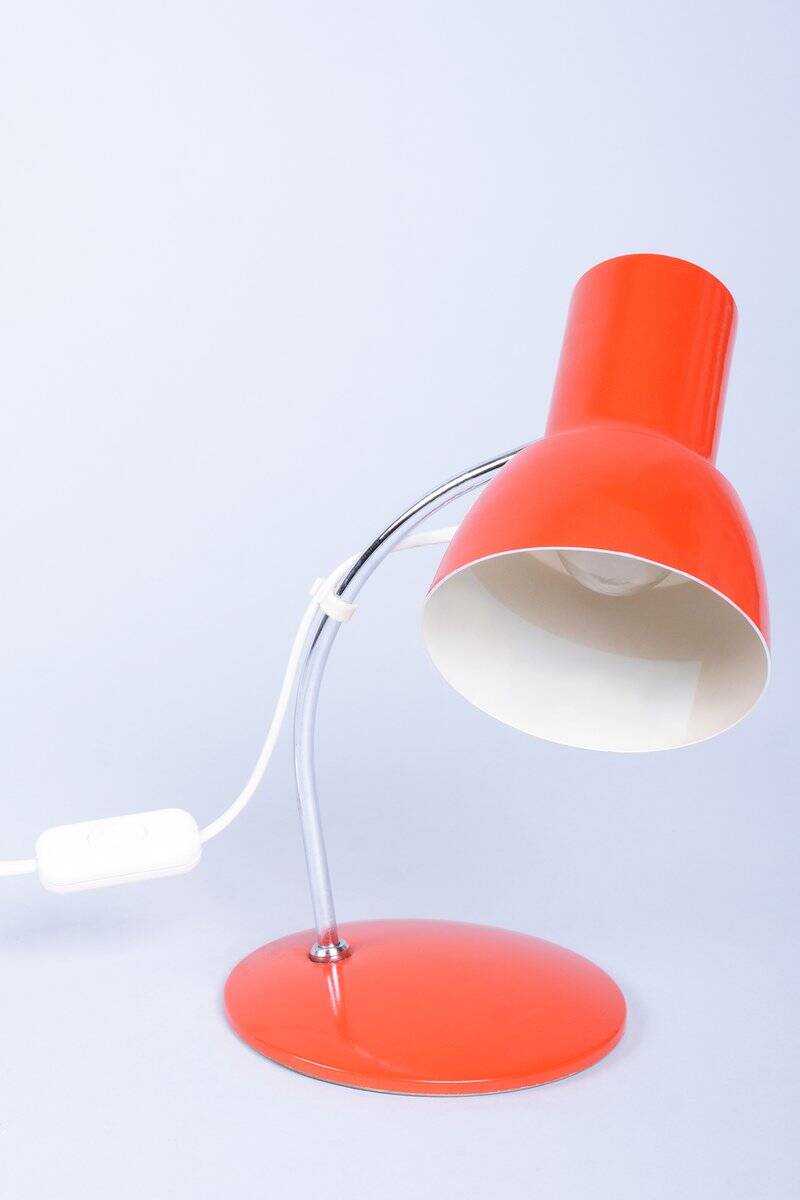 Mid-Century Czech Chrome Table Lamp attributed to J. Hůrka for Napako, 1960s