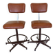 Swivel vintage industrial chairs