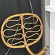 Pair of rattan wall lights