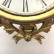 Golden wood clock
